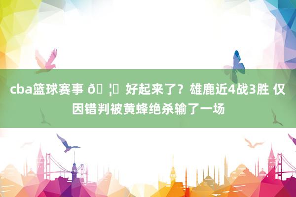 cba篮球赛事 🦒好起来了？雄鹿近4战3胜 仅因错判被黄蜂绝杀输了一场