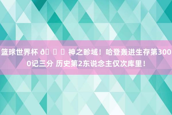 篮球世界杯 😀神之畛域！哈登轰进生存第3000记三分 历史第2东说念主仅次库里！