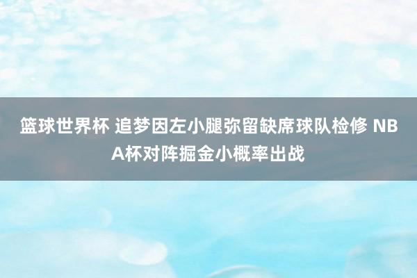 篮球世界杯 追梦因左小腿弥留缺席球队检修 NBA杯对阵掘金小概率出战