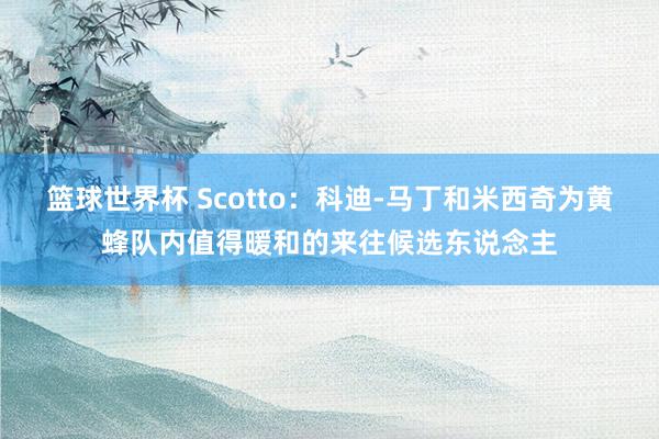 篮球世界杯 Scotto：科迪-马丁和米西奇为黄蜂队内值得暖和的来往候选东说念主